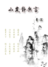 山岚静无言封面